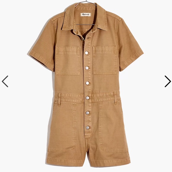 Madewell • Garment-Dyed Coverall Romper - Picture 7 of 9